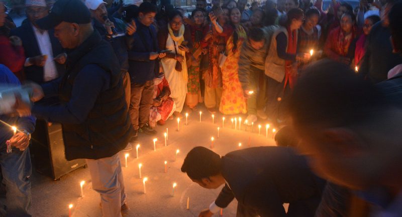 नवनिर्वाचित राष्ट्रपतिको गृह जिल्लामा दीप प्रज्ज्वलन