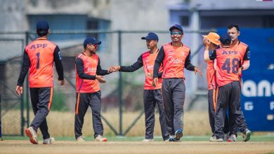 प्रधानमन्त्री कपमा एपिएफद्वारा गण्डकी प्रदेश ३१ रनले पराजित